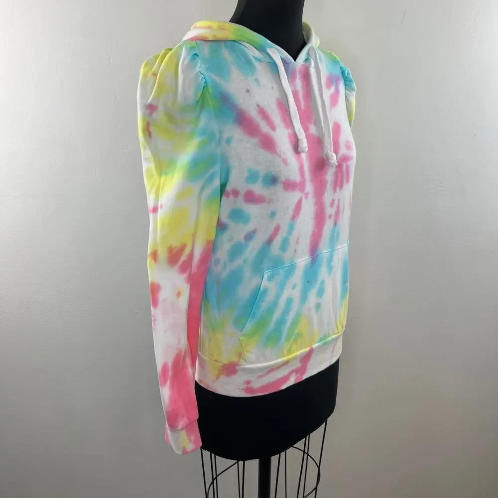 Generation Love Hoodie White Pink Cotton Drawstring Pocket Size X-Small XS - Picture 4 of 9